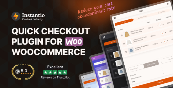 Instantio 3.2.6 – Giỏ hàng và Thanh toán Tất cả trong Một của WooCommerce