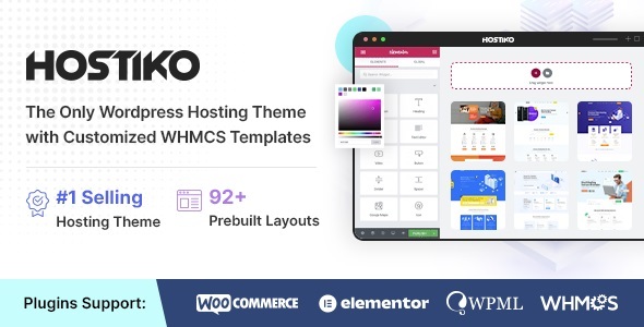 Hostiko 2.5.3 WordPress WHMCS Hosting Theme