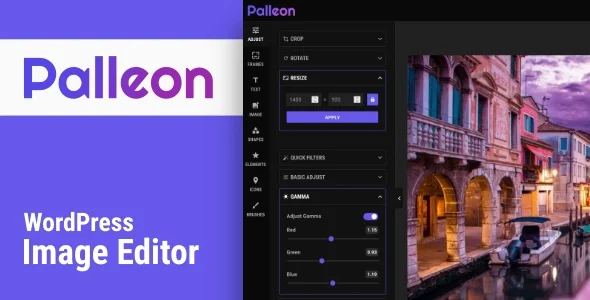 Trình chỉnh sửa hình ảnh WordPress Palleon 3.8.5