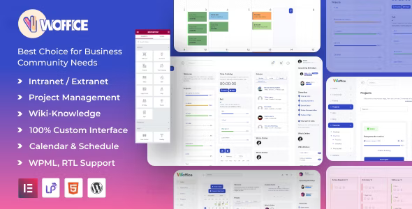 Woffice 5.4.21 – Giao diện WordPress Intranet/Extranet