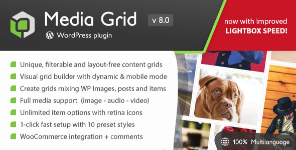 Media Grid 8.3.1 – Plugin danh mục đầu tư đáp ứng WordPress