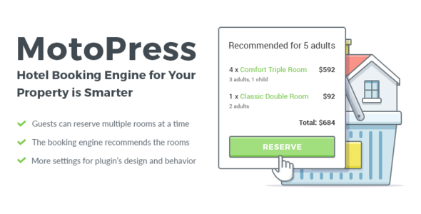MotoPress Hotel Booking 5.2.3 – Plugin đặt phòng khách sạn cho WordPress