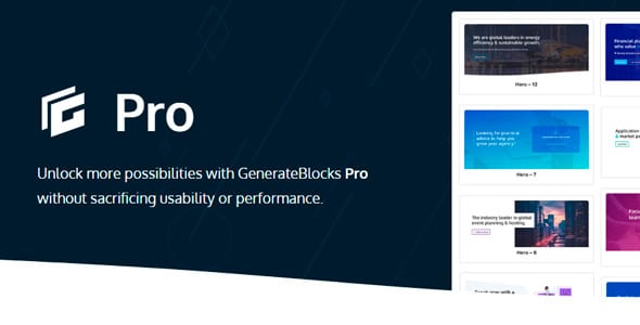 GenerateBlocks Pro 1.5.2 + Miễn phí 1.7.3
