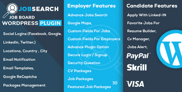 JobSearch 2.9.3 – Plugin WordPress cho bảng việc làm WP