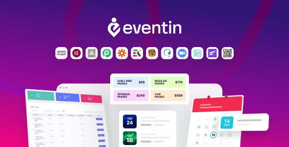 WP Eventin Pro 4.0.27 – Trình quản lý sự kiện, Lịch sự kiện, Vé sự kiện cho WooCommerce