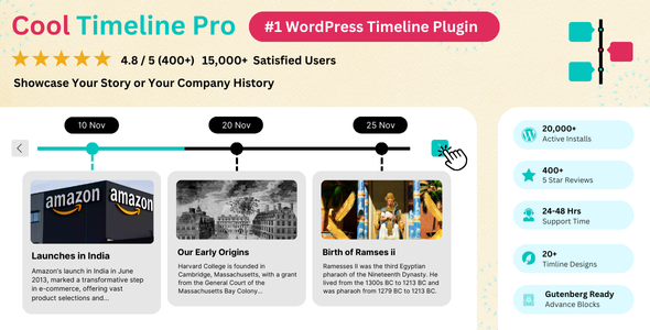 Cool Timeline Pro 4.8.6 – Plugin Dòng thời gian WordPress