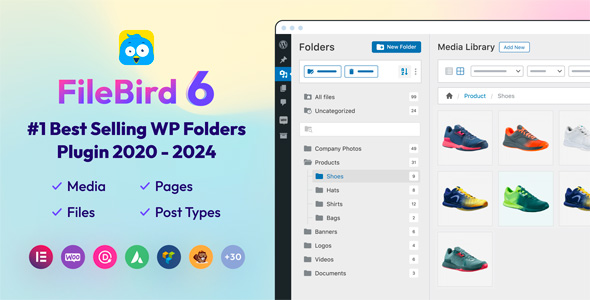 FileBird Pro 6.4.2 – Thư mục Thư viện Phương tiện WordPress