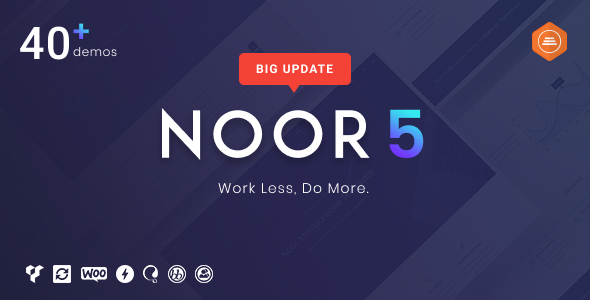 Noor 6.0.9 – Chủ đề WP đa năng tối giản, AMP & RTL