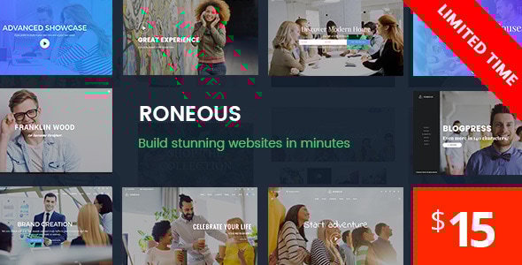 Roneous 2.1.3 – Theme WordPress đa năng sáng tạo