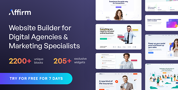 Affirm 4.1.4 – Giao diện WordPress cho công ty tiếp thị và kỹ thuật số