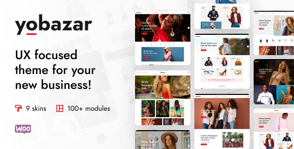 Yobazar 1.6.0 – Chủ đề WordPress Elementor WooC Commerce