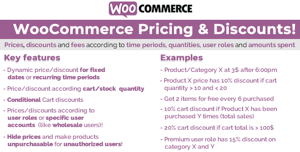 Giá cả và giảm giá WooCommerce 15.0