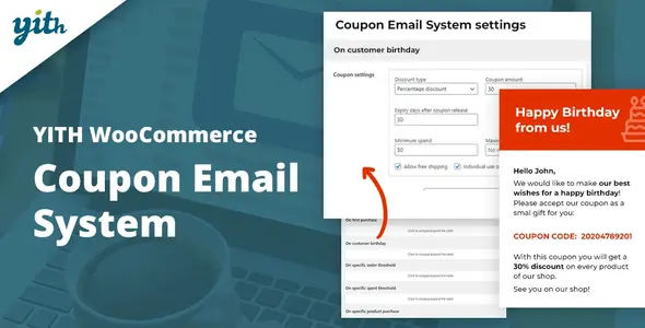 Hệ thống Email Phiếu giảm giá WooCommerce YITH Premium 1.26.0