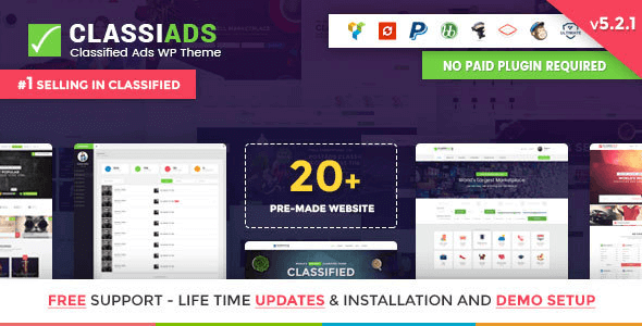 Classiads 6.1.11 – Giao diện WordPress rao vặt