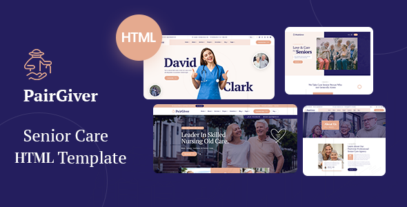 PairGiver 1.0 – Giao diện WordPress chăm sóc người cao tuổi