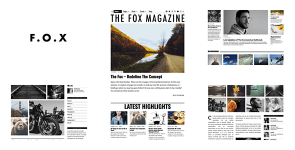 The Fox 4.7.2 – Giao diện blog/tạp chí tối giản dành cho người sáng tạo