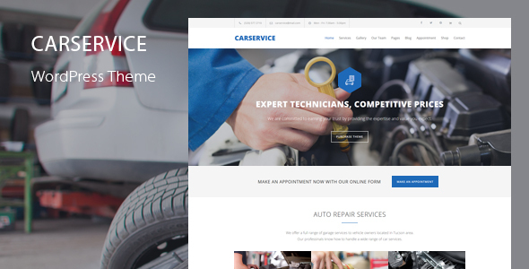 Dịch vụ ô tô 7.7 – Chủ đề WordPress cho cửa hàng sửa chữa ô tô Mechanic