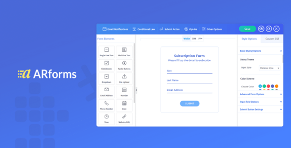 Plugin xây dựng biểu mẫu WordPress ARForms 6.6