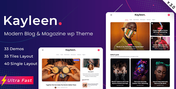 Kayleen 3.0.2 – Giao diện WordPress cho Blog & Tạp chí