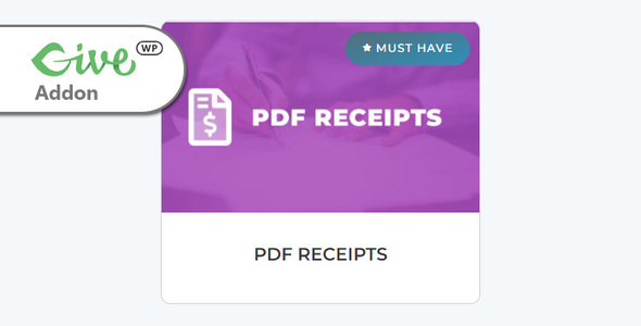 Biên lai PDF GiveWP 3.2.0