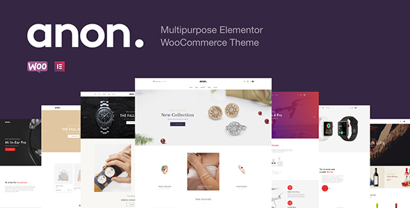 Anon 2.2.10 – Giao diện WooCommerce đa năng của Elementor
