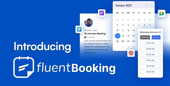 FluentBooking Pro 1.7.1 – Plugin đặt lịch WordPress tối ưu