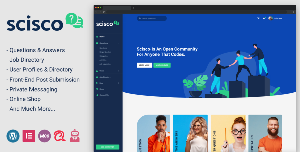 Scisco 1.4 – Chủ đề WordPress Hỏi & Đáp