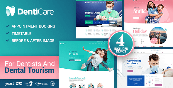 DentiCare 1.3.4 – Chủ đề Y tế, Nha sĩ & Phòng khám Nha khoa