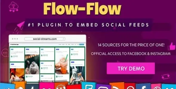 Flow-Flow 4.9.5 – Plugin tạo luồng xã hội và thư viện lưới cho WordPress