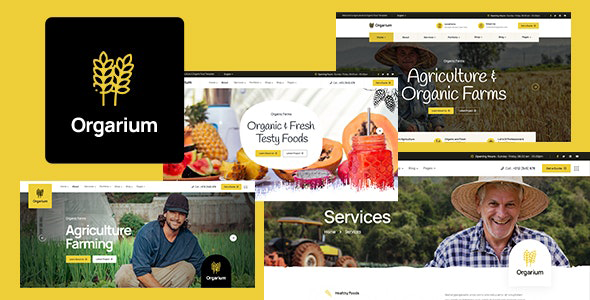 Orgarium 1.0.6 – Chủ đề WordPress về Nông nghiệp & Trang trại Hữu cơ