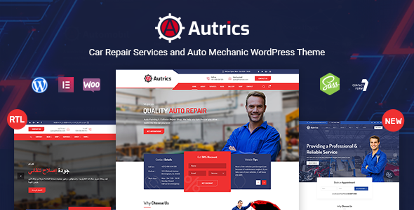 Autrics 2.7.3 – Giao diện WordPress dành cho dịch vụ ô tô và thợ máy ô tô