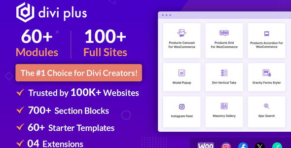 Divi Plus 1.12.1 – Các module mạnh mẽ cho Divi Theme