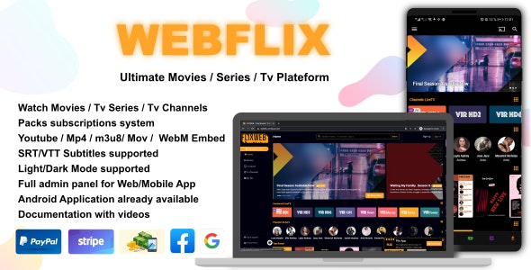 WebFlix 1.6 – Phim – Phim truyền hình – Kênh truyền hình trực tiếp – Đăng ký (Không có bản cập nhật nào nữa)