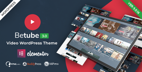 Betube 3.0.7 – Giao diện WordPress Video
