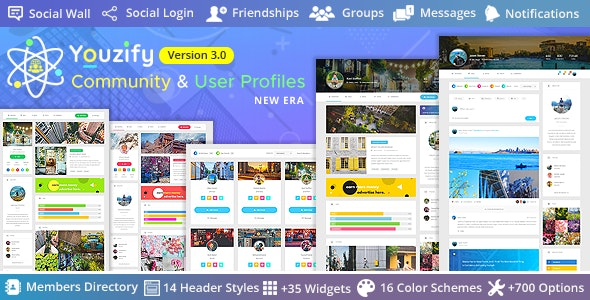 Youzify 3.5.7 – Plugin hồ sơ người dùng WordPress tốt nhất & Cộng đồng WordPress