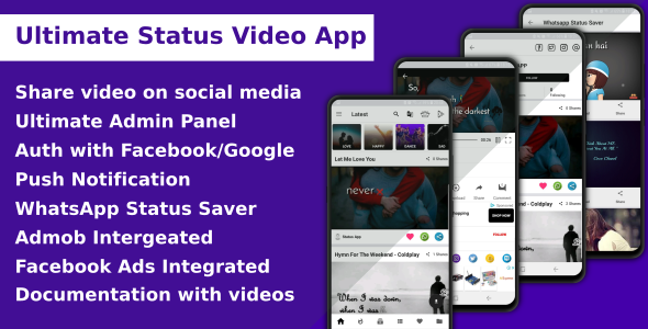 Ứng dụng Video Trạng thái Tối ưu 1.5 + Đã kích hoạt