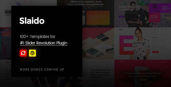 Slider Revolution 6.7.35 + Addon + Slaido – Gói mẫu 2.0.5