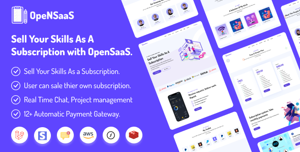 OpenSaaS – Bán kỹ năng của bạn dưới dạng đăng ký (SAAS)