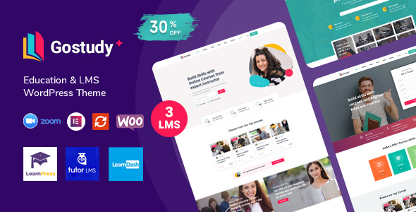 Gostudy 2.5.3 – Giao diện WordPress Giáo dục