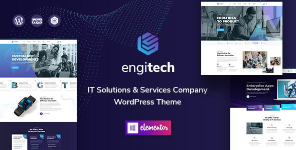 Engitech 1.8.11 – Giao diện WordPress về Giải pháp & Dịch vụ CNTT