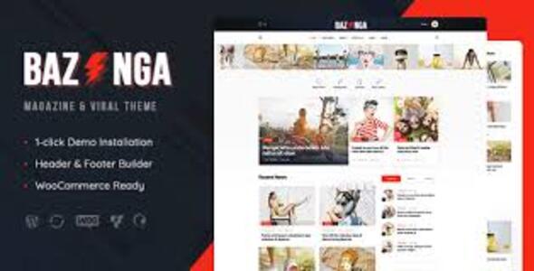 Bazinga 1.1.7 – Chủ đề WordPress dành cho tạp chí hiện đại và blog lan truyền