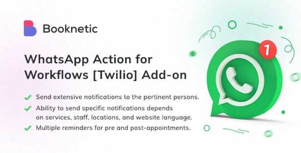 Hành động Whatsapp của Twilio dành cho Booknetic Workflows 1.1.0