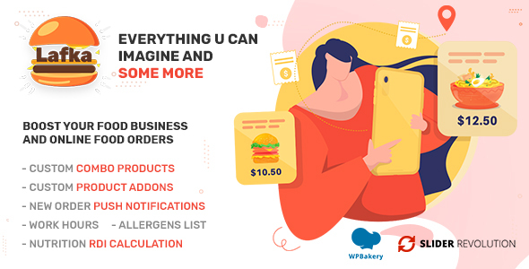 Lafka 4.5.1 – Giao diện WooCommerce cho nhiều cửa hàng Burger, Pizza & Giao đồ ăn