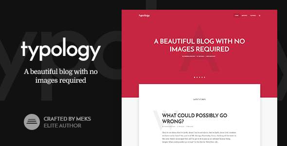 Typology 1.7.6 – Chủ đề blog WordPress tối giản dựa trên văn bản