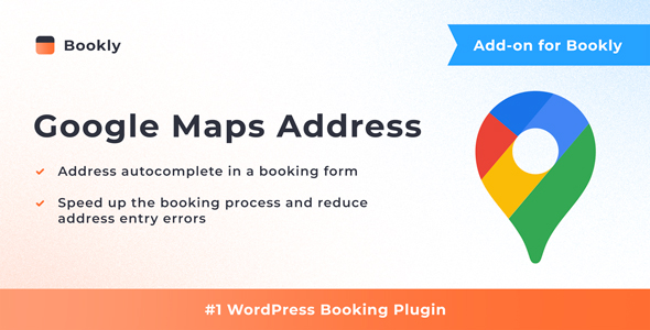 Tiện ích bổ sung địa chỉ Google Maps Bookly 1.8