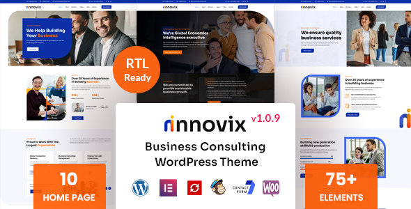 Innovix 1.0.5 – Giao diện WordPress tư vấn kinh doanh