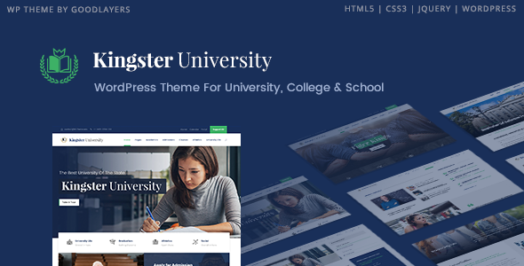 Kingster 3.2.3 – WordPress Giáo dục dành cho Đại học, Cao đẳng và Trường học