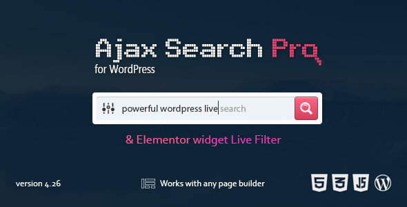 Ajax Search Pro 4.27.1 – Plugin tìm kiếm và lọc WordPress trực tiếp