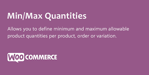 WooCommerce Min Max Quantitys 5.2.5