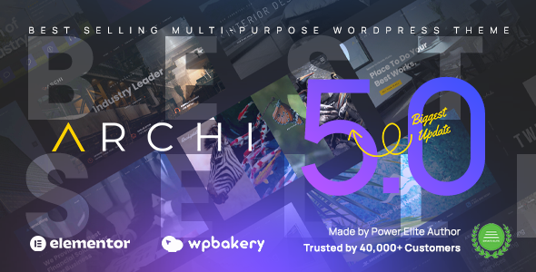 Archi 5.0.2 – Chủ đề WordPress thiết kế nội thất